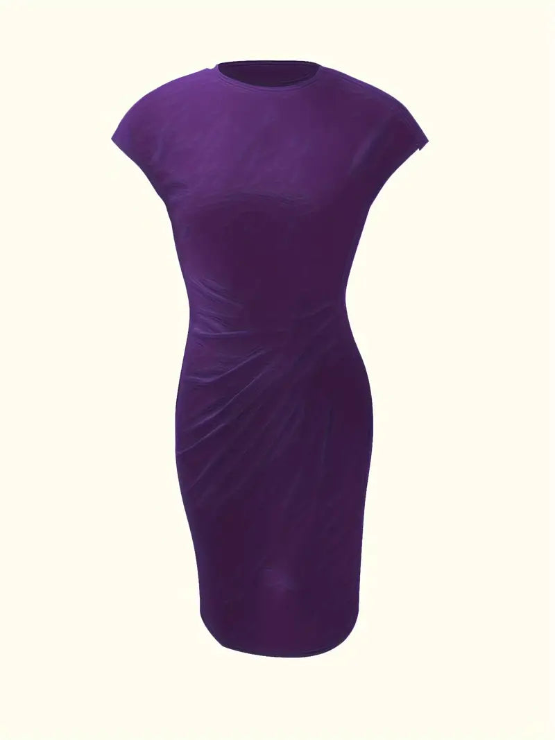 Hannah | Women's Midi Dress | Short Sleeve-Women Dress-Pick NewYork