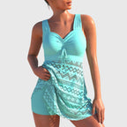 Eleanor | Women's Swim Dress Set | Skirt Beachwear-Women Swimsuit-Pick NewYork
