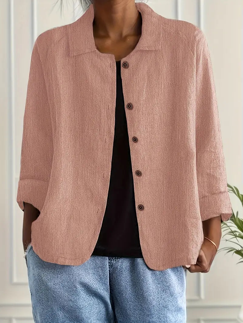 Ava | Women's Button Front Shirt | Long Sleeve-Women Shirt-Pick NewYork