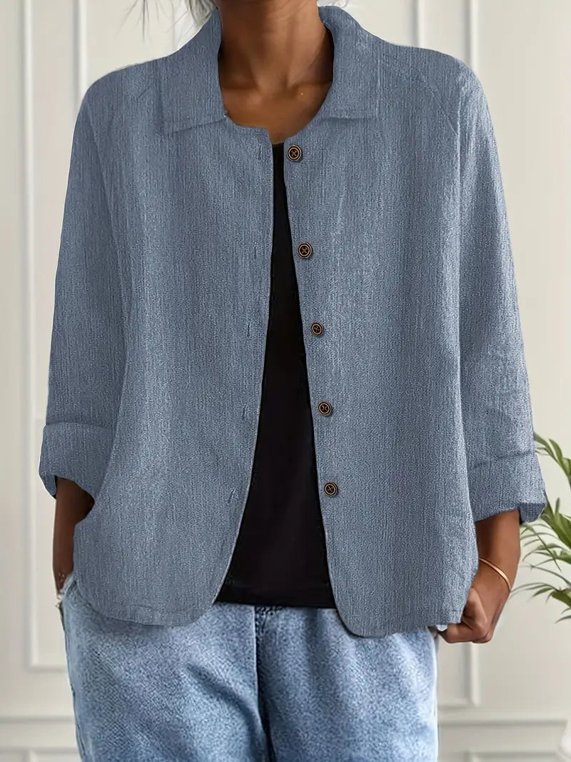 Ava | Women's Button Front Shirt | Long Sleeve-Women Shirt-Pick NewYork