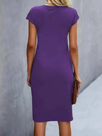 Hannah | Women's Midi Dress | Short Sleeve-Women Dress-Pick NewYork