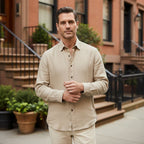 Carter | Men's Button Up Shirt | Long Sleeve-Men Shirt-Pick NewYork