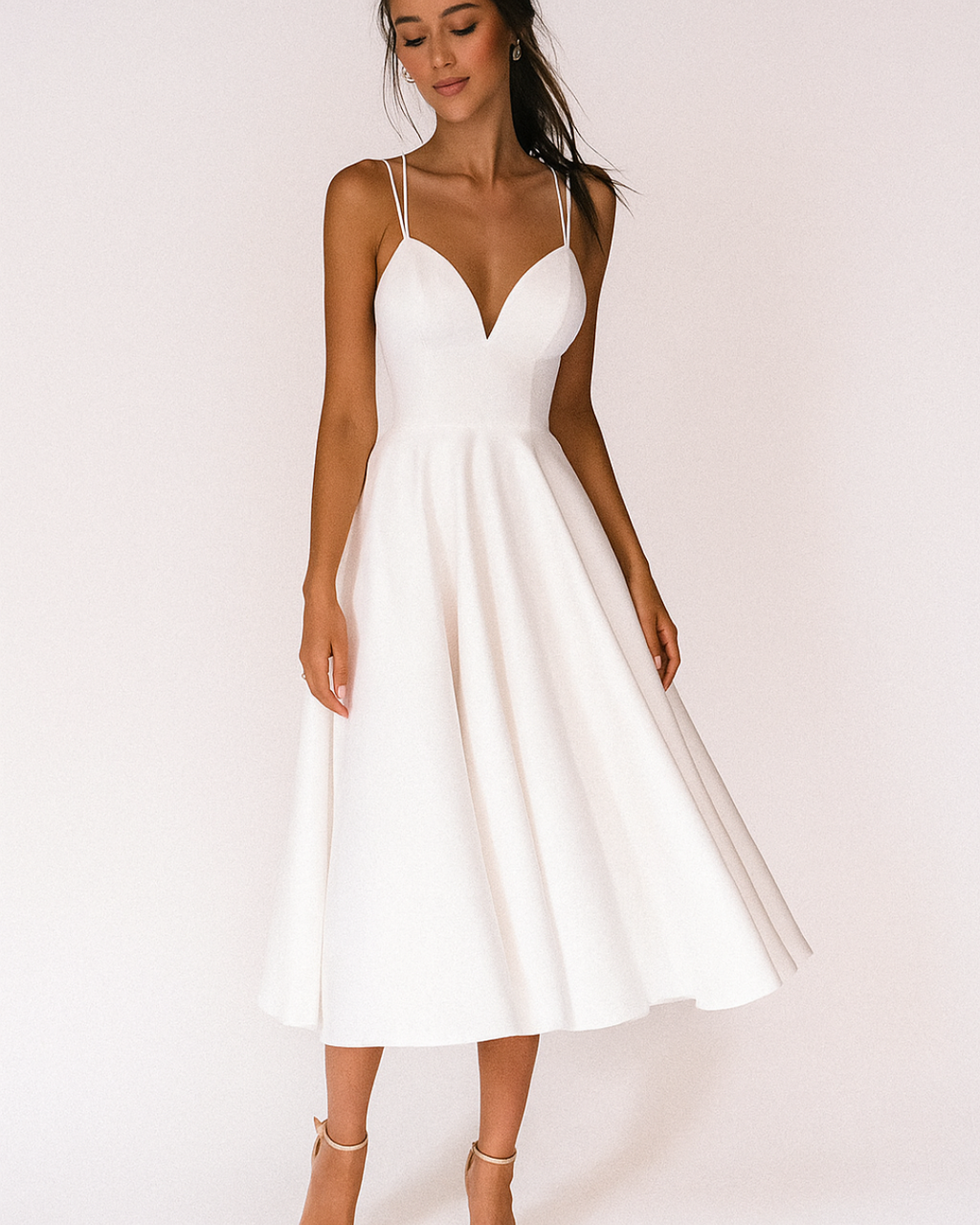 Grace | Women's Strappy Midi Dress | Wedding Guest Occasion-Women Dress-Pick NewYork