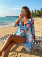 Elizabeth | Women's Floral Swimsuit Set | Beachwear-Women Swimsuit-Pick NewYork