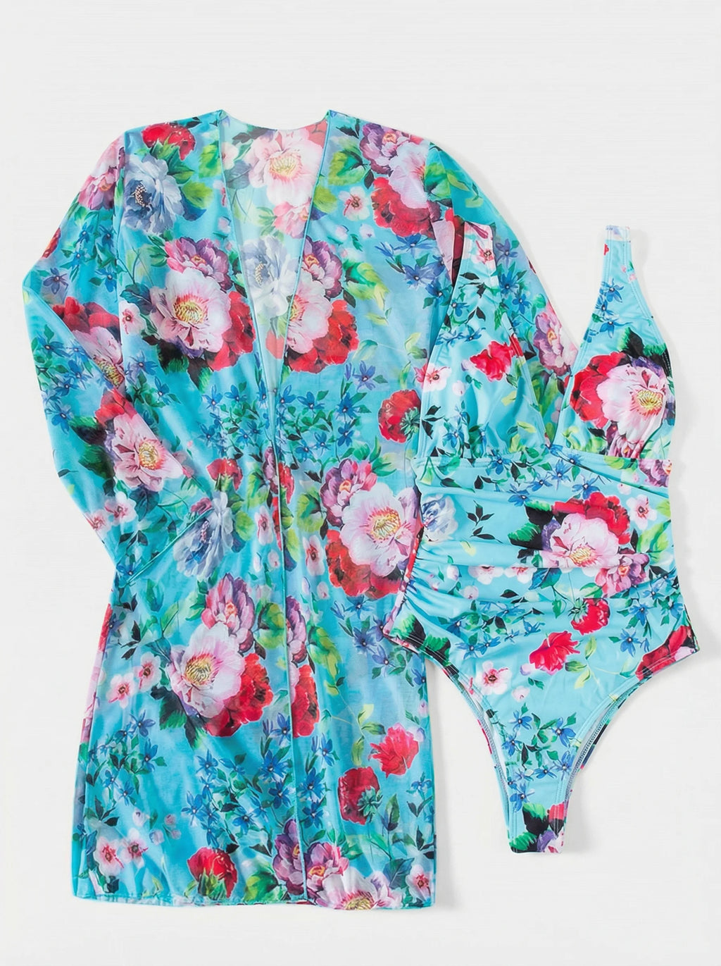 Elizabeth | Women's Floral Swimsuit Set | Beachwear-Women Swimsuit-Pick NewYork