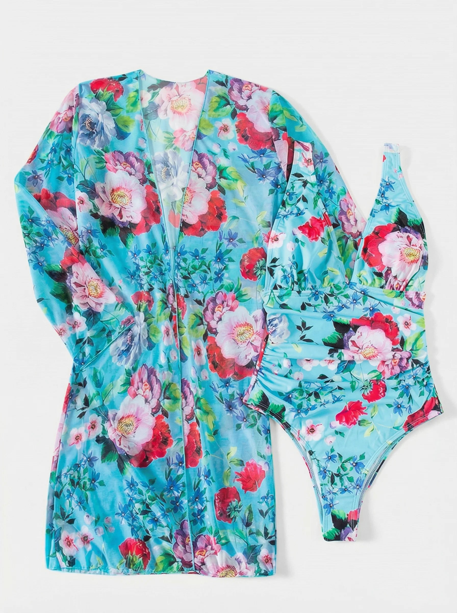 Elizabeth | Women's Floral Swimsuit Set | Beachwear-Women Swimsuit-Pick NewYork