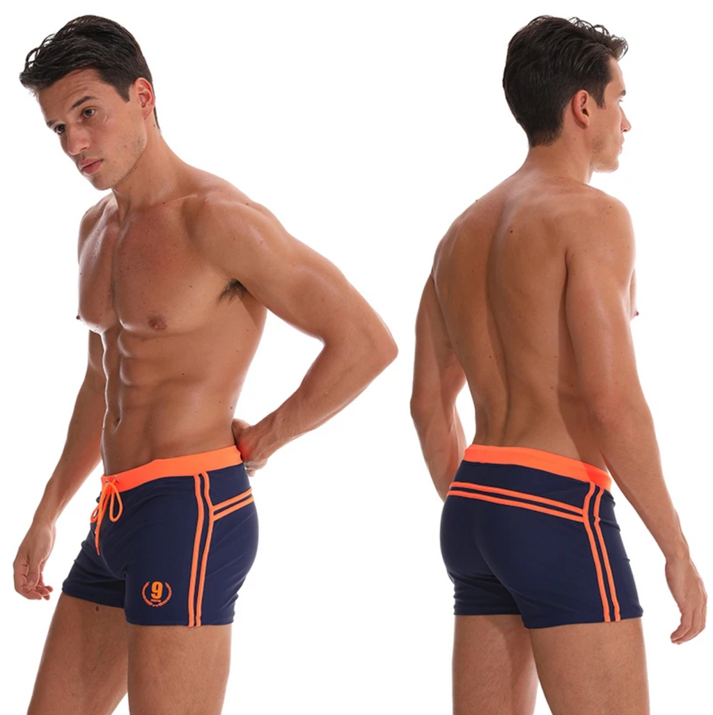 Julien | Men's Swim Shorts | Drawstring Beachwear-Men Swimsuit-Pick NewYork