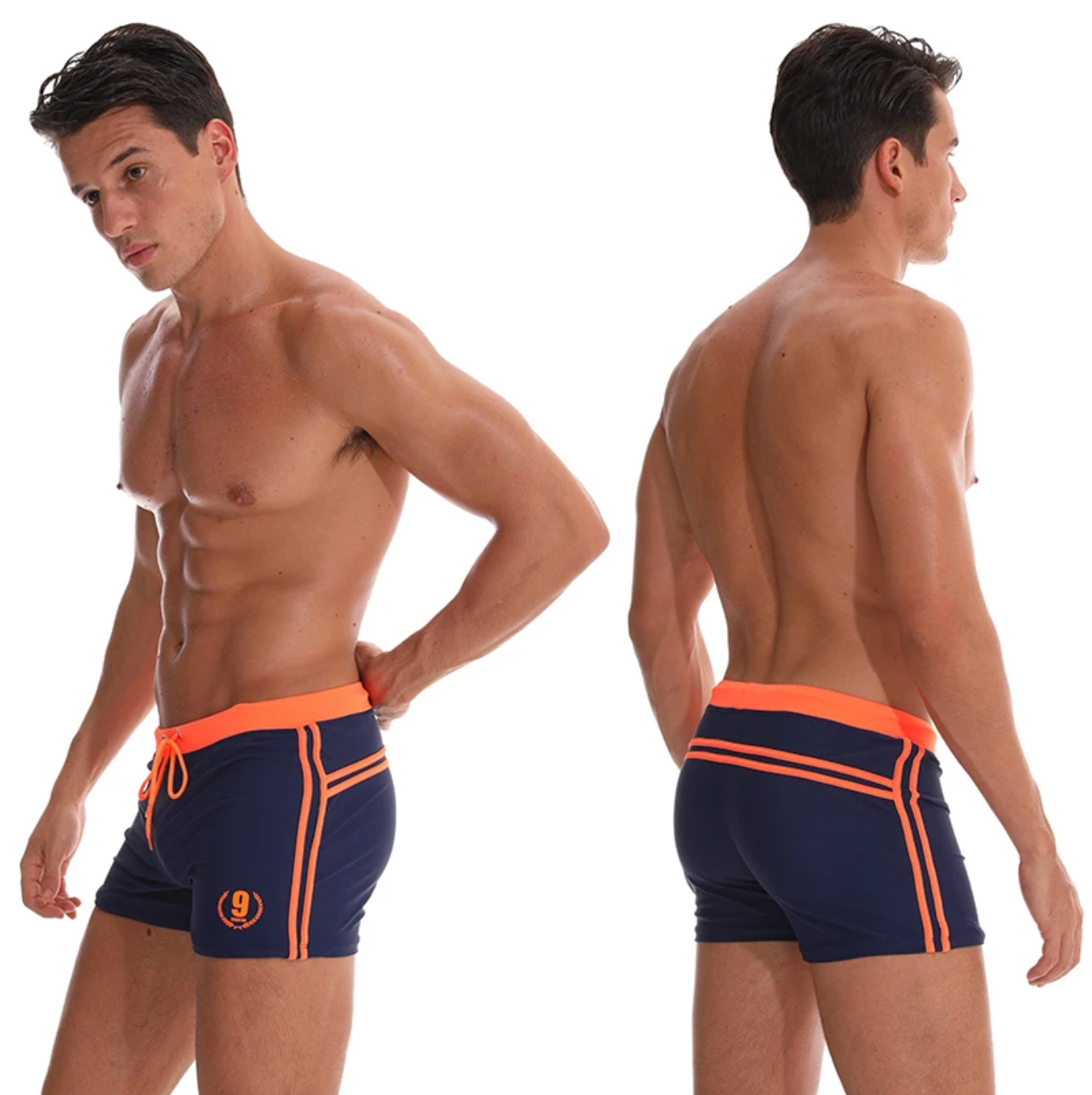Julien | Men's Swim Shorts | Drawstring Beachwear-Men Swimsuit-Pick NewYork
