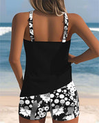 Darcey | Women's Floral Tankini Set | Two Piece Swimwear-Women Swimsuit-Pick NewYork