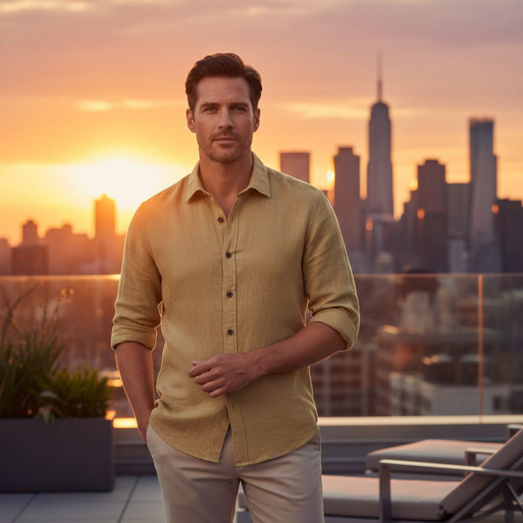 Carter | Men's Button Up Shirt | Long Sleeve-Men Shirt-Pick NewYork