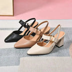 Christina | Women's Slingback Heels | Block Heel-Women Heels-Pick NewYork