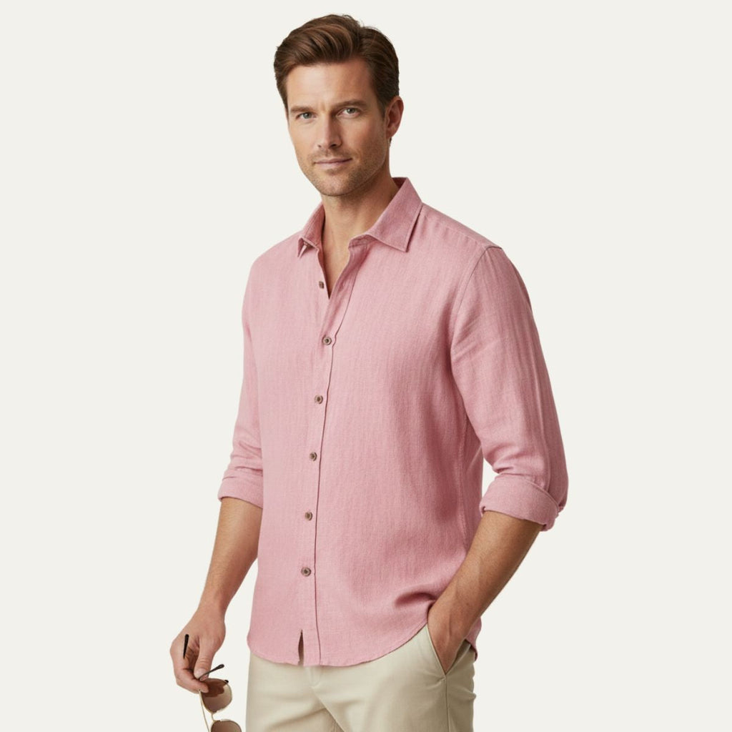 Carter | Men's Button Up Shirt | Long Sleeve-Men Shirt-Pick NewYork