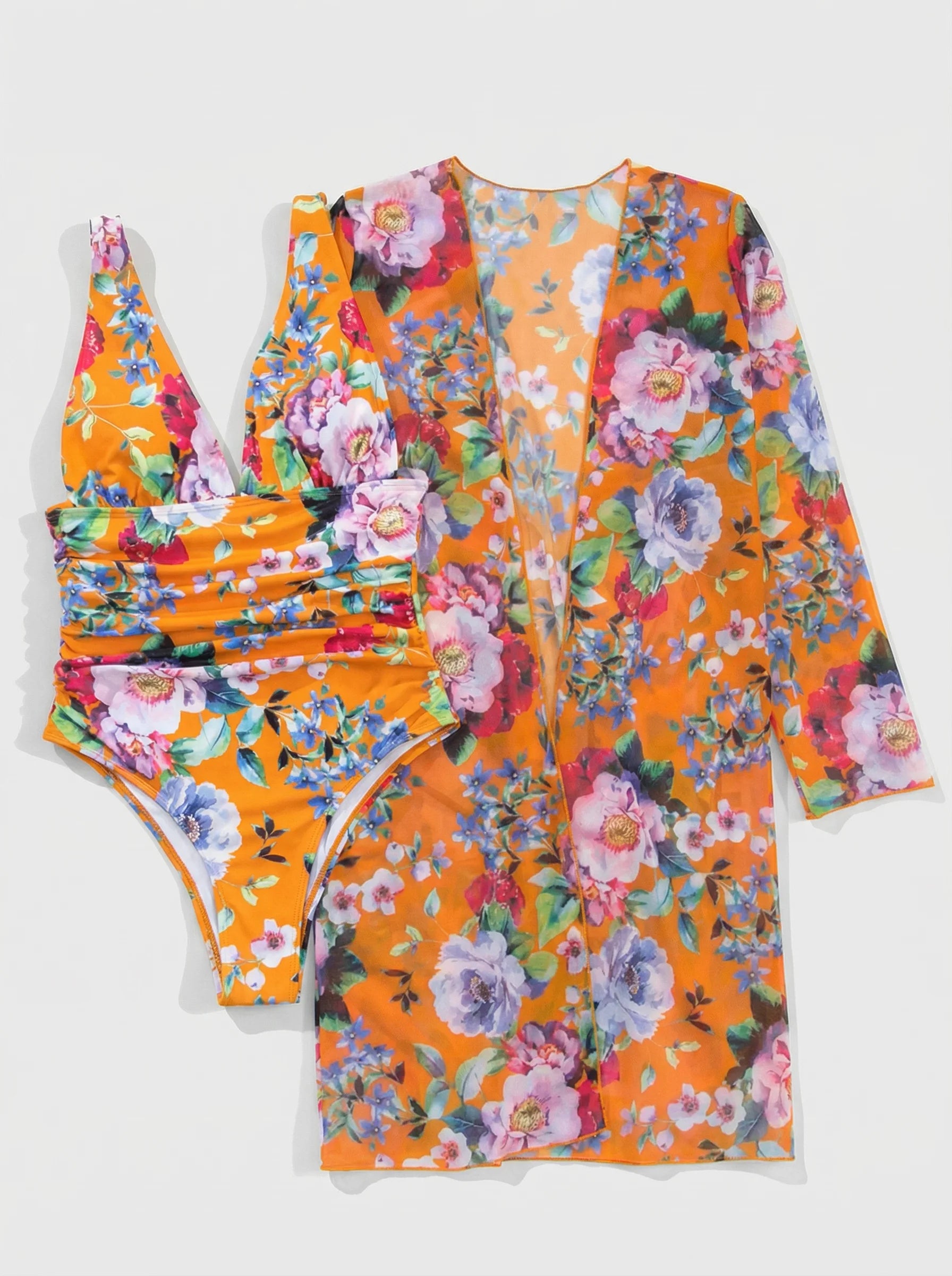 Elizabeth | Women's Floral Swimsuit Set | Beachwear-Women Swimsuit-Pick NewYork