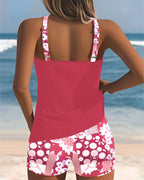 Darcey | Women's Floral Tankini Set | Two Piece Swimwear-Women Swimsuit-Pick NewYork