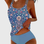 Faith | Women's Printed Tankini | Strappy Swimwear-Women Swimsuit-Pick NewYork