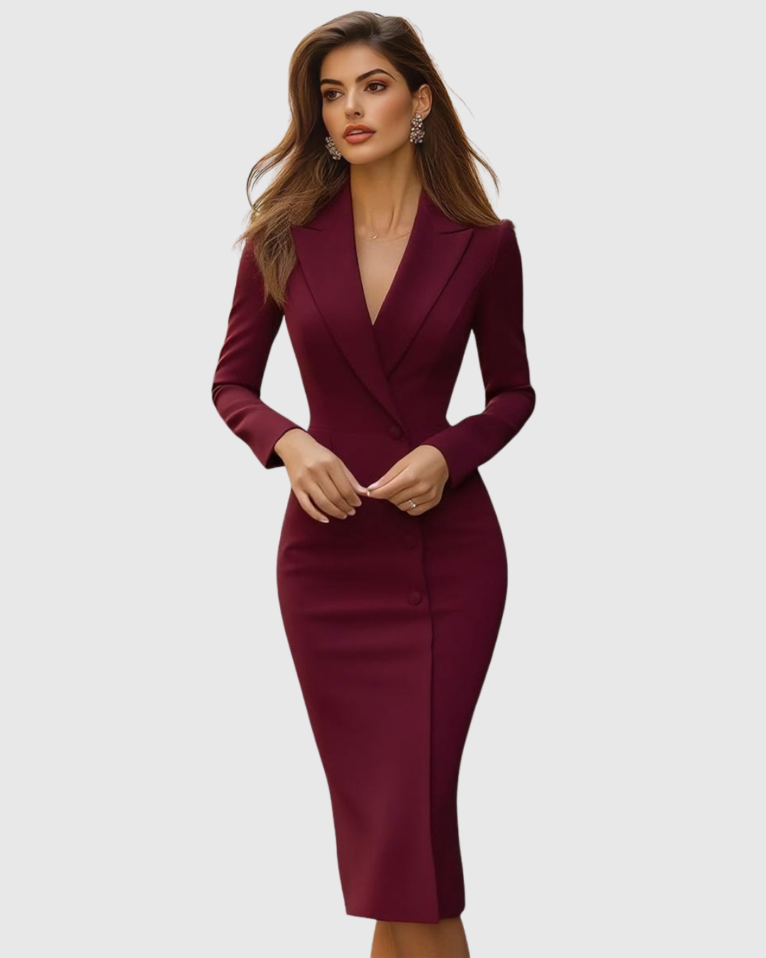 Madison | Women's Tailored Midi Dress | Occasion Wear-Women Dress-Pick NewYork