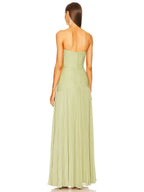 Olivia | Women's Strapless Pleated Maxi Dress | Wedding Guest-Women Dress-Pick NewYork