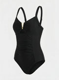Katie | Women's Cut Out Swimsuit | One Piece Beachwear-Women Swimsuit-Pick NewYork
