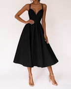 Grace | Women's Strappy Midi Dress | Wedding Guest Occasion-Women Dress-Pick NewYork