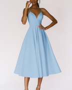 Grace | Women's Strappy Midi Dress | Wedding Guest Occasion-Women Dress-Pick NewYork