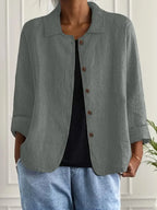 Ava | Women's Button Front Shirt | Long Sleeve-Women Shirt-Pick NewYork