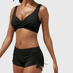 Freya | Women's Camo Tankini Set | Swim Shorts-Women Swimsuit-Pick NewYork