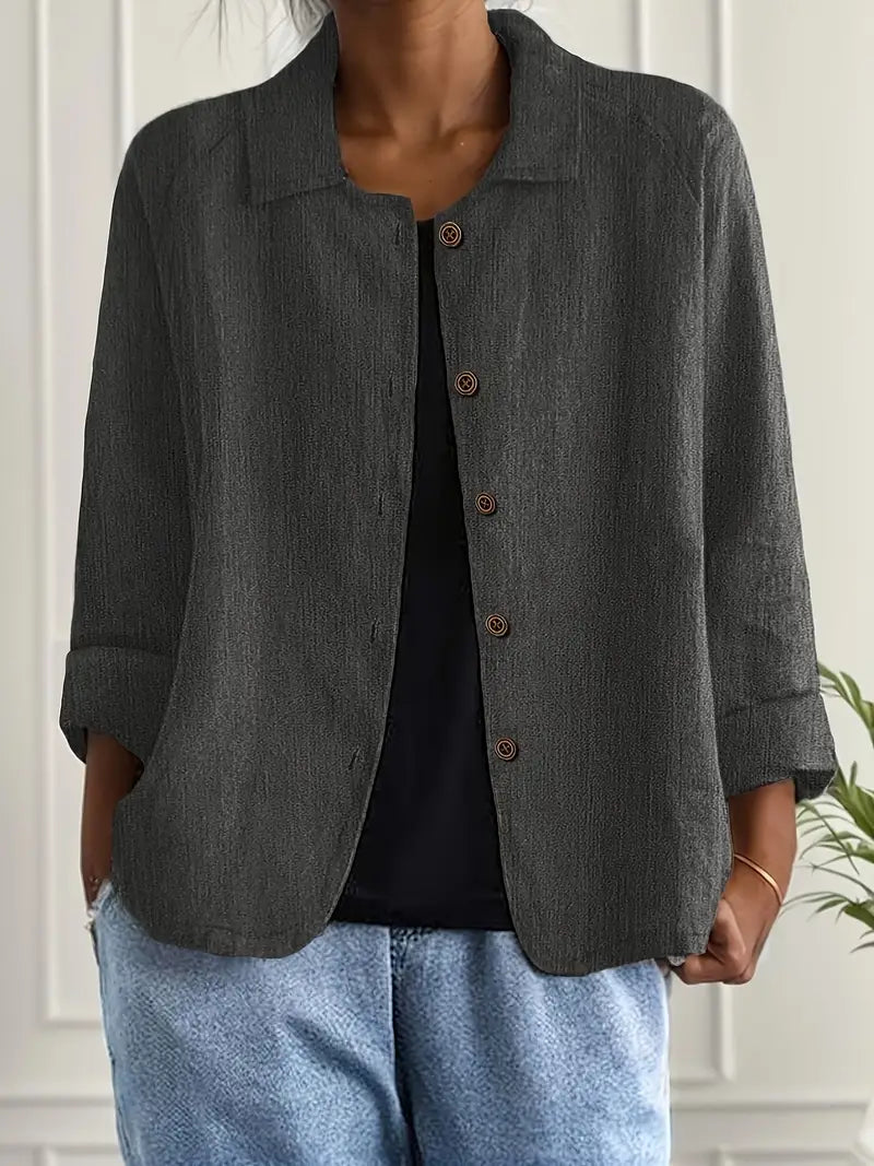 Ava | Women's Button Front Shirt | Long Sleeve-Women Shirt-Pick NewYork