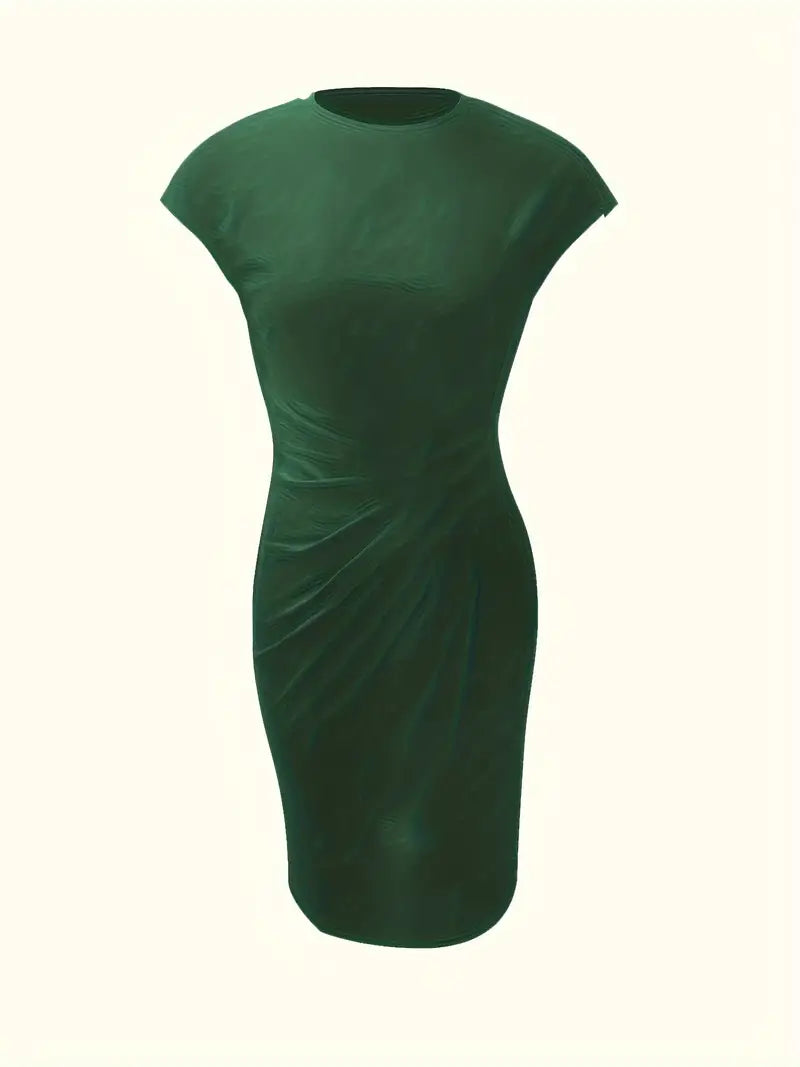 Hannah | Women's Midi Dress | Short Sleeve-Women Dress-Pick NewYork