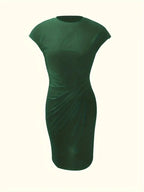 Hannah | Women's Midi Dress | Short Sleeve-Women Dress-Pick NewYork