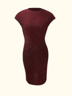 Hannah | Women's Midi Dress | Short Sleeve-Women Dress-Pick NewYork