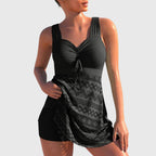 Eleanor | Women's Swim Dress Set | Skirt Beachwear-Women Swimsuit-Pick NewYork