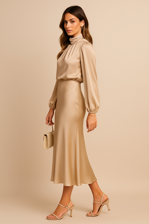 Charlotte | Women's Midi Dress | Wedding Guest Occasion-Women Dress-Pick NewYork