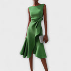 Ariane | Women's Pleated Midi Dress | Short Sleeve-Women Dress-Pick NewYork