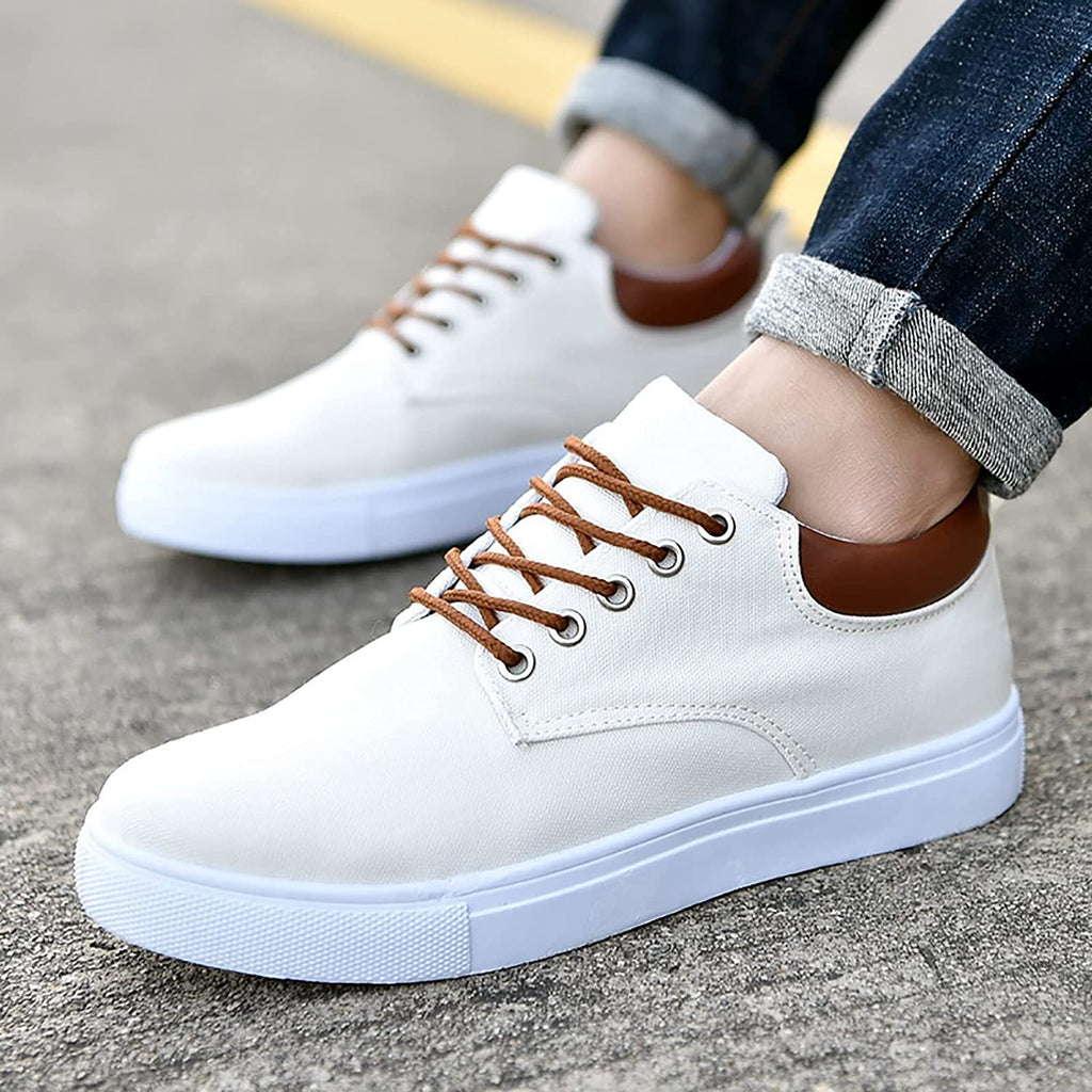 Cas | Men's Canvas Sneakers | White Sole Casual-Men Shoes-Pick NewYork