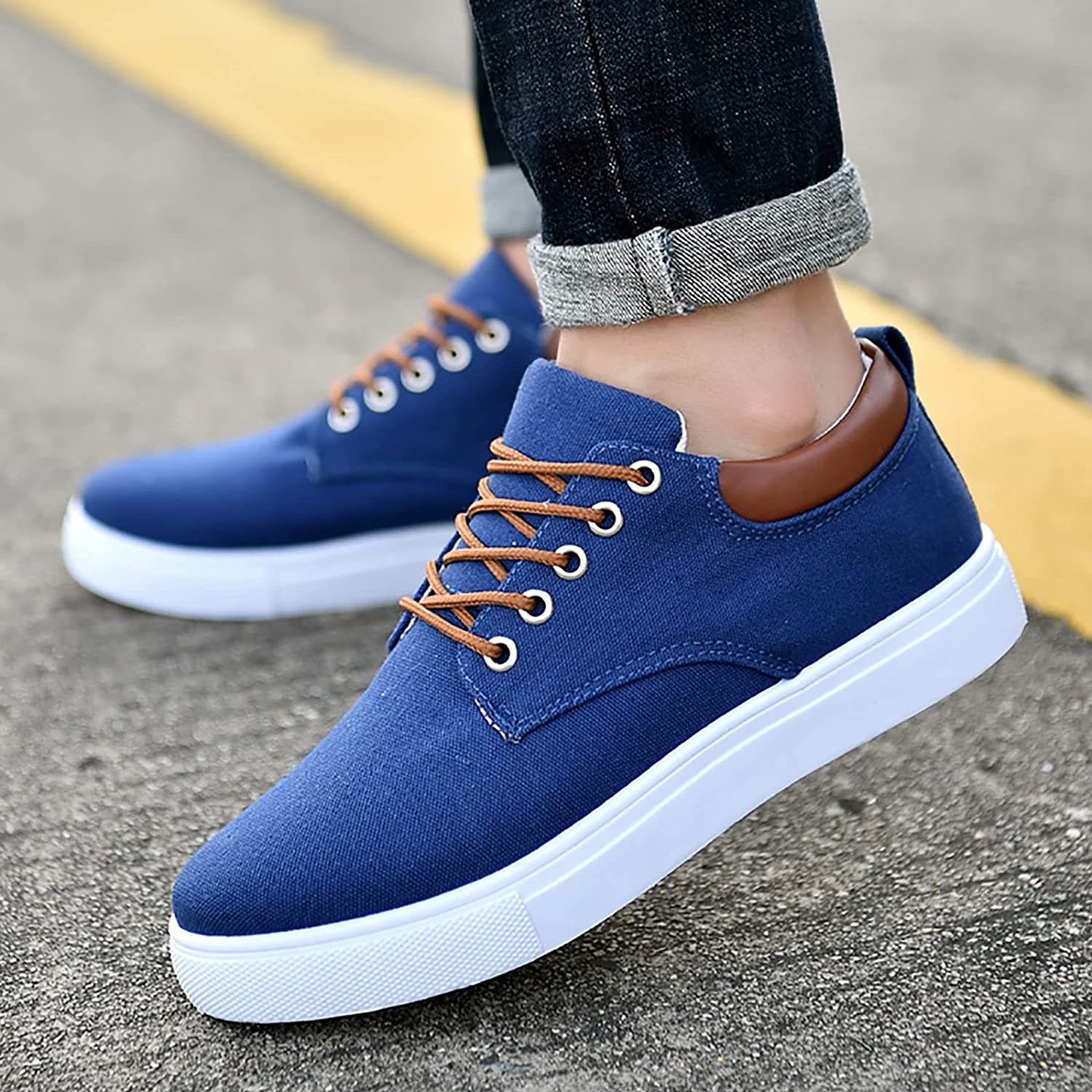 Cas | Men's Canvas Sneakers | White Sole Casual-Men Shoes-Pick NewYork