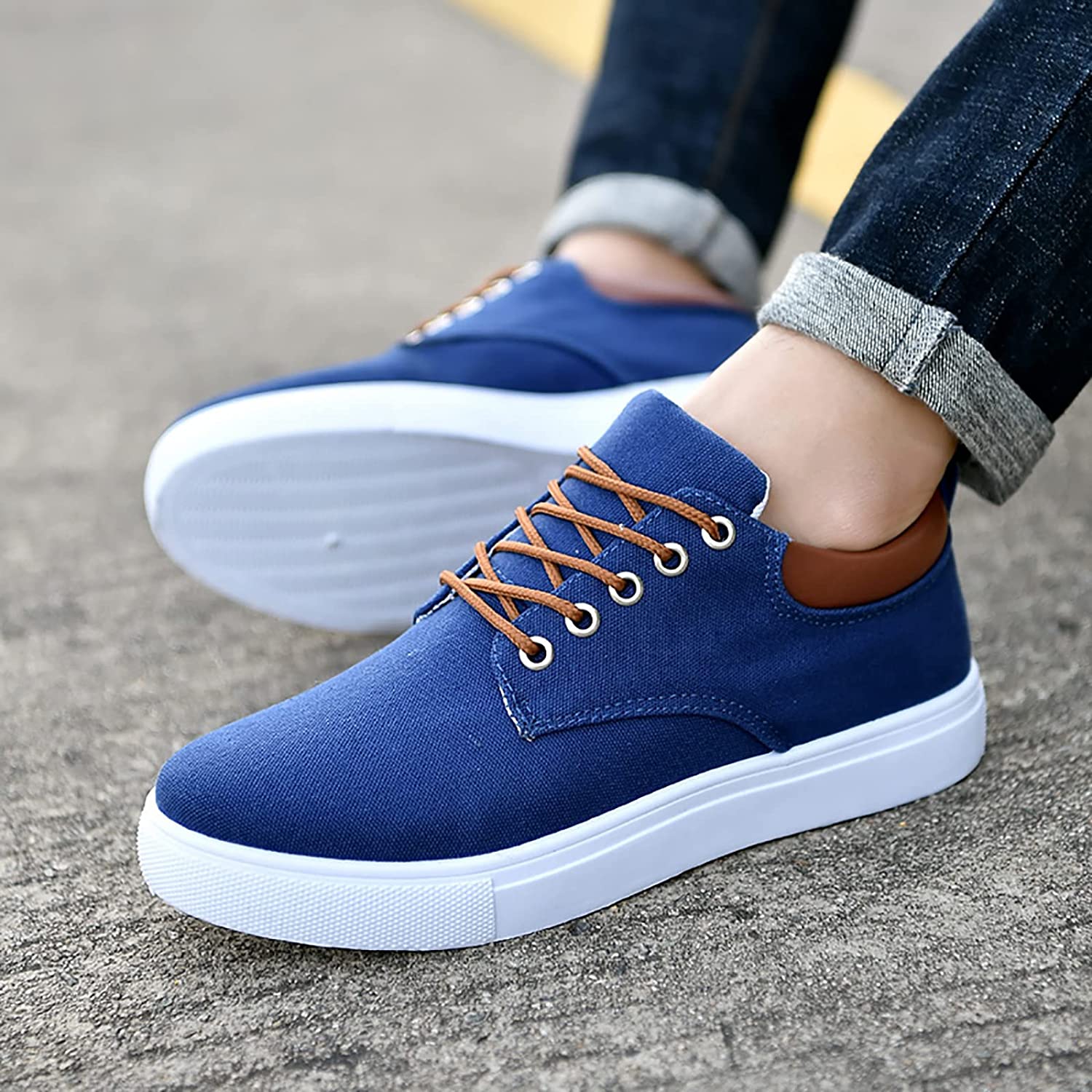 Cas | Men's Canvas Sneakers | White Sole Casual-Men Shoes-Pick NewYork