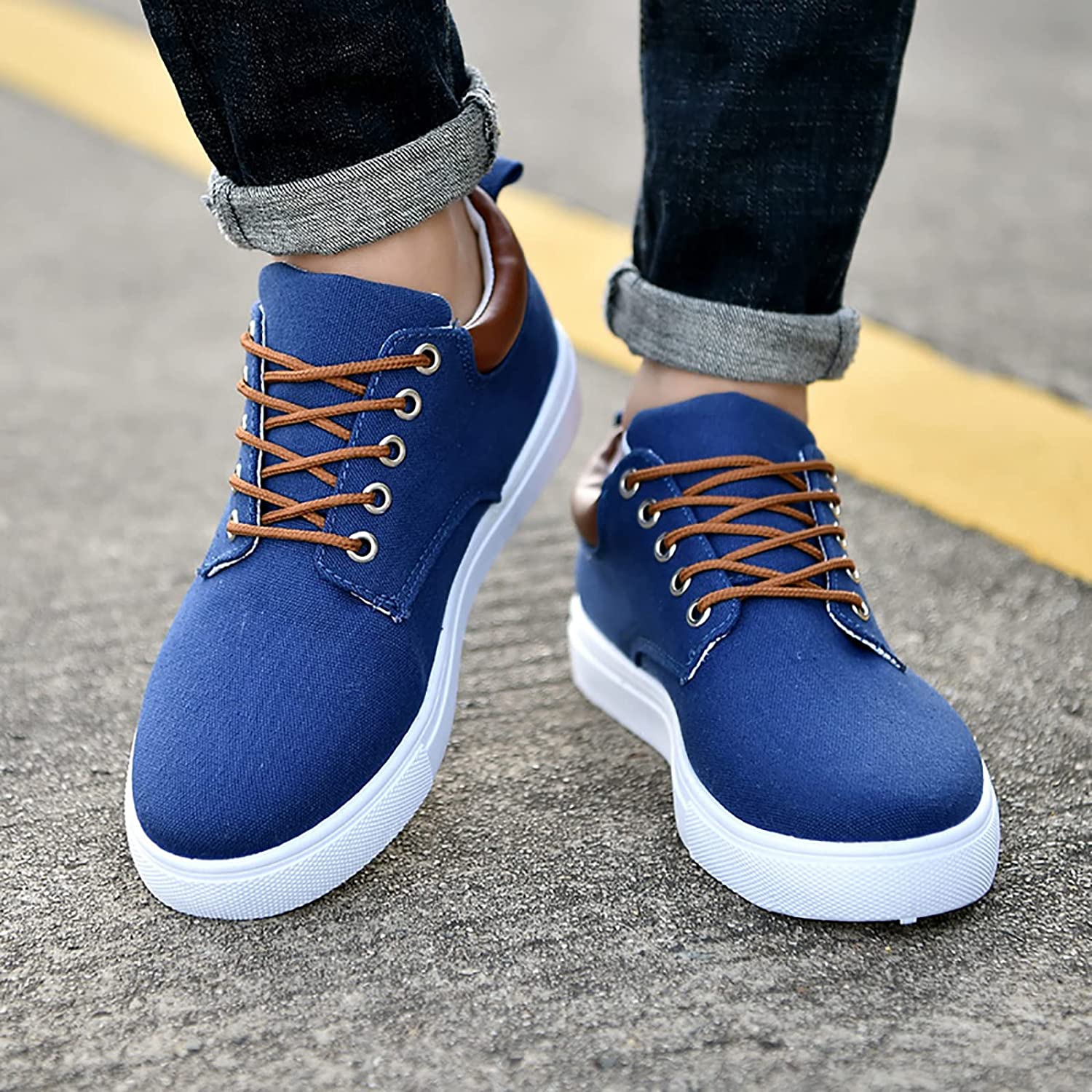 Cas | Men's Canvas Sneakers | White Sole Casual-Men Shoes-Pick NewYork