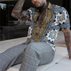 Kai | Men's Hawaiian Two Piece Set | Shirt Shorts Summer-Men Set-Pick NewYork