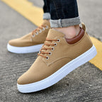 Cas | Men's Canvas Sneakers | White Sole Casual-Men Shoes-Pick NewYork