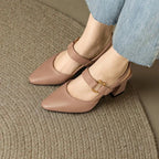 Christina | Women's Slingback Heels | Block Heel-Women Heels-Pick NewYork