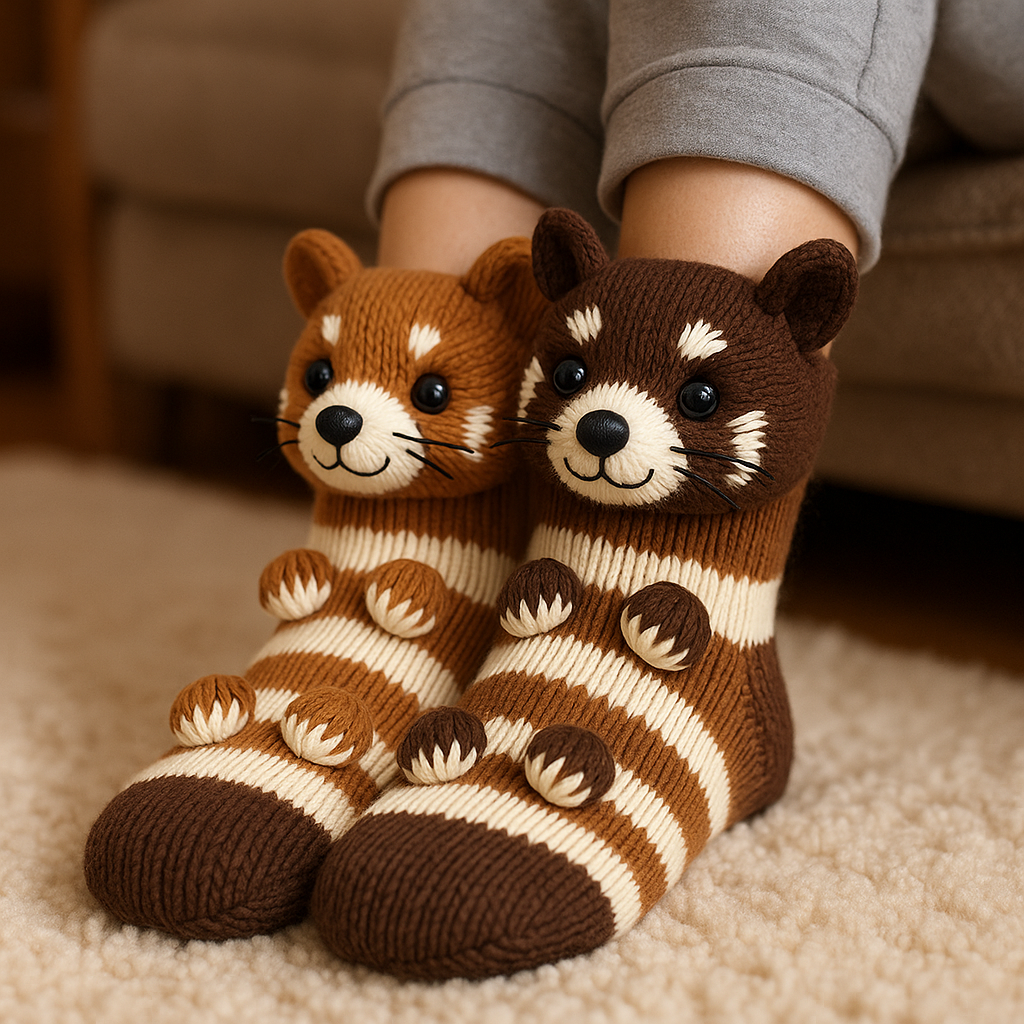 Finn | Unisex Animal Socks | Winter Home Socks-Socks-Pick NewYork