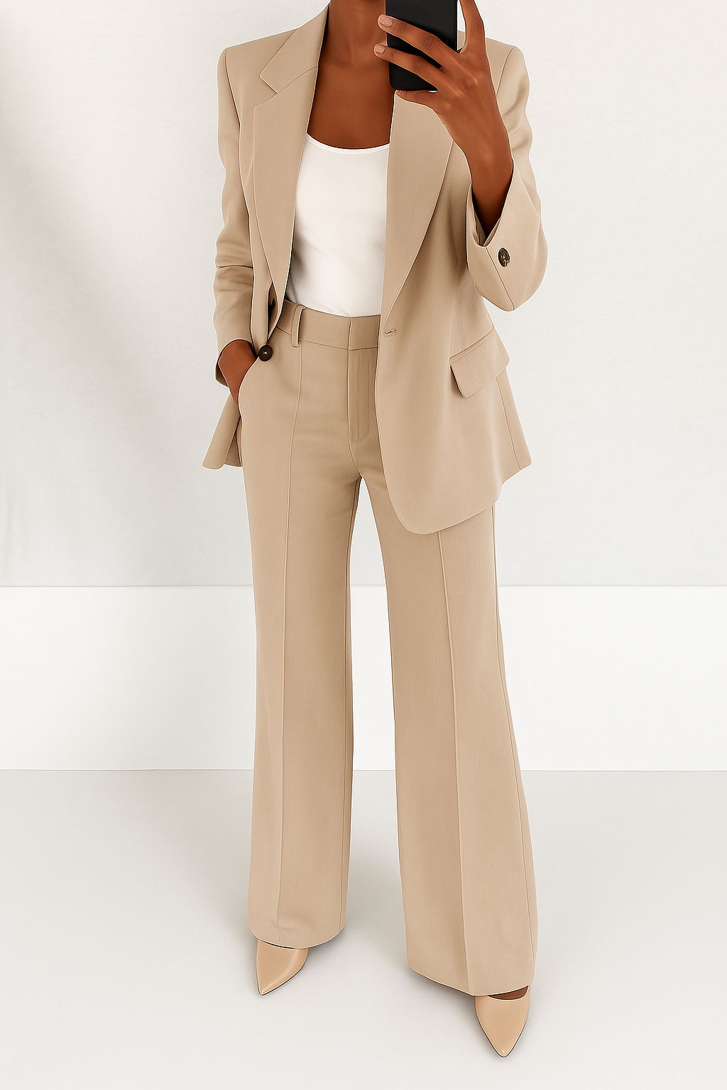 Mia | Women's Pantsuit Set | Office Occasion-Women Pantsuit-Pick NewYork