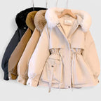 Elena | Women’s Hooded Parka Jacket | Plush Lining Zip Front Winter Wear-Pick NewYork