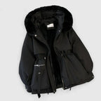 Elena | Women’s Hooded Parka Jacket | Plush Lining Zip Front Winter Wear-Pick NewYork