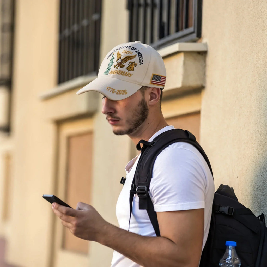 John | Men's Patriotic Baseball Cap | Eagle Embroidery Casual-Baseball Cap-Pick NewYork