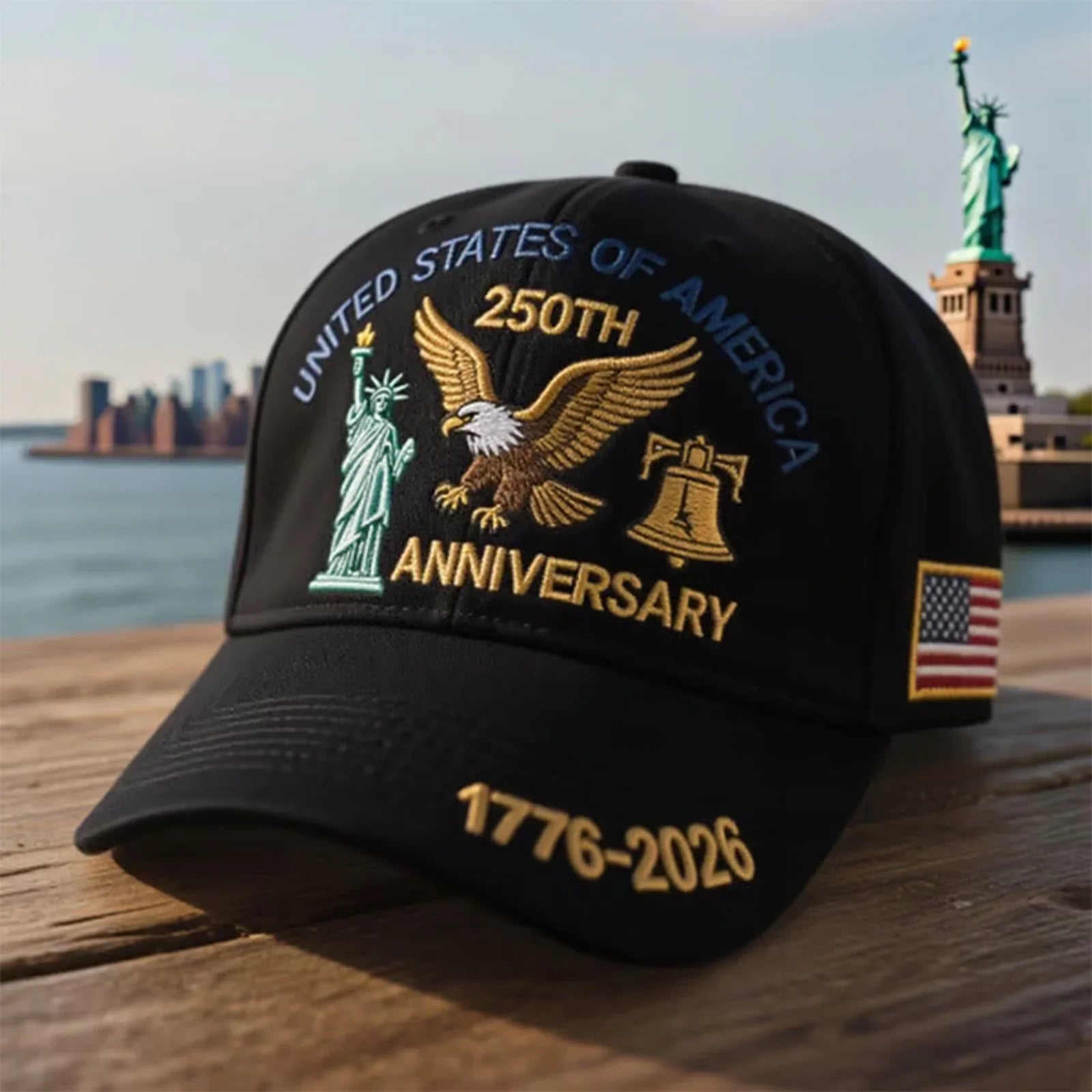 John | Men's Patriotic Baseball Cap | Eagle Embroidery Casual-Baseball Cap-Pick NewYork
