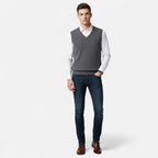 Arthur | Men's V Neck Vest | Knit Style-Men Vest-Pick NewYork