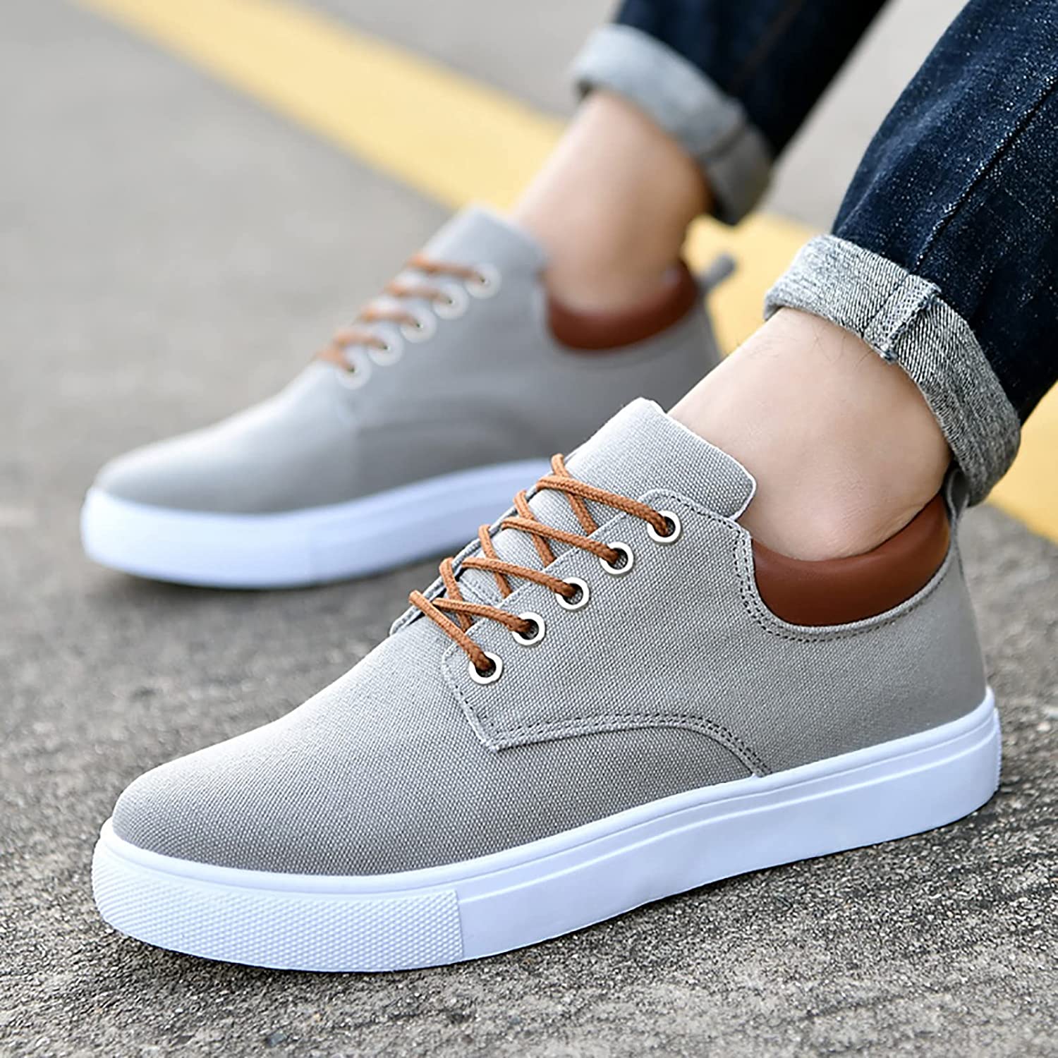 Cas | Men's Canvas Sneakers | White Sole Casual-Men Shoes-Pick NewYork