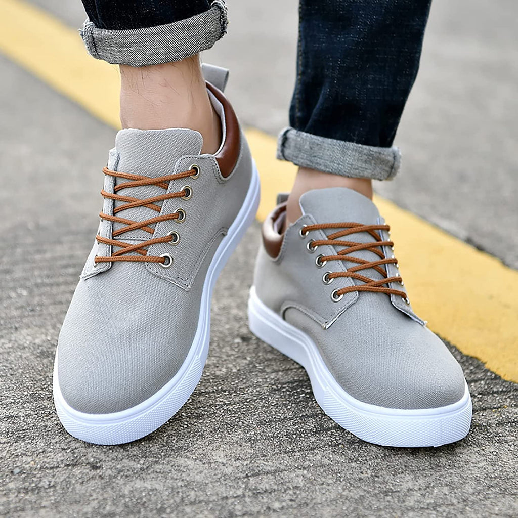 Cas | Men's Canvas Sneakers | White Sole Casual-Men Shoes-Pick NewYork