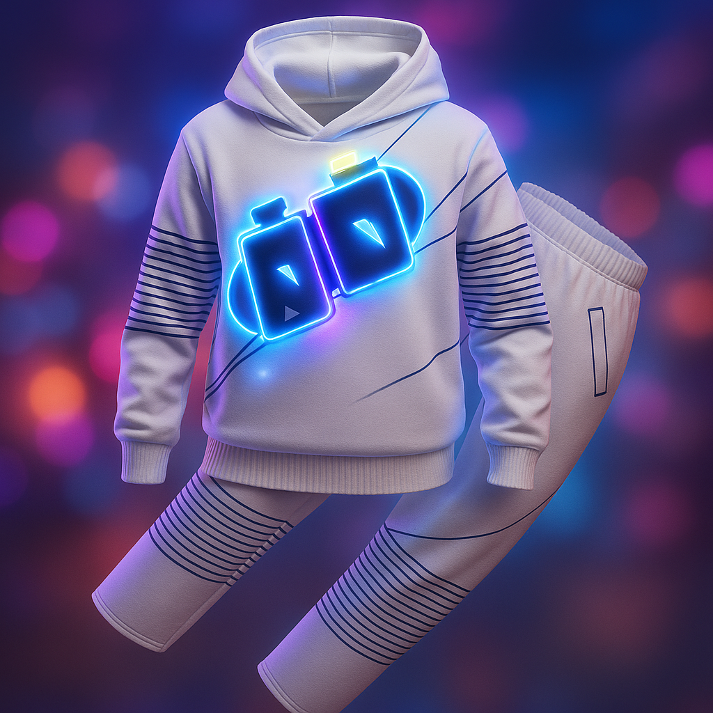 Jaxon | Unisex Marshmello Costume Set | LED Helmet Cosplay Outfit-Costume Set-Pick NewYork